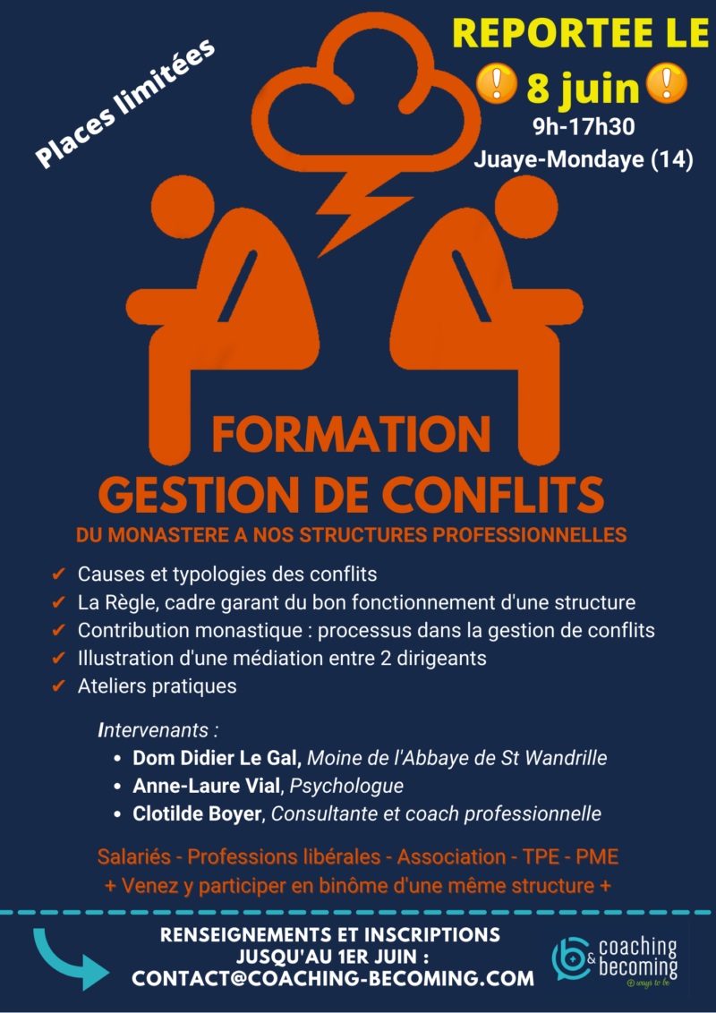 REPORT Formation Gestion de conflits 8 juin dans le Calvados Coaching and REPORT Formation Gestion de conflits 8 juin dans le Calvados Coaching and